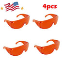 4-Pack Dental Safety Goggles with Side Protection