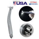 4-Hole E-Type LED Fiber Optic High-Speed Handpiece with 3-Button Control & High Torque