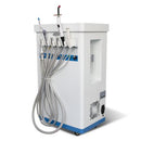 Portable Dental Delivery Treatment Cart Unit Equipment Mobile & Compressor
