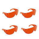 4-Pack Dental Safety Goggles with Side Protection