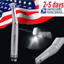High-Speed Dental Handpiece with Fiber Optic Light and 3-Way Push Button (4-Hole Design)