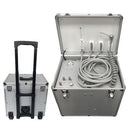 Mobile Dental Portable Rolling Case Delivery Unit /Three Way Syringe /Suction System 4 Holes