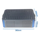 1pcs Sterilization Tray Case Box Aluminium Alloy Disinfection Box Without Silicone Mat