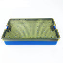 Double Layer Silicone Sterilization Tray Case with Silicone Mat Disinfecting Box Surgery Instrument