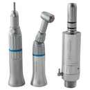 2-Hole Dental Low Speed Handpiece Kit Push Button Contra Angle Air Motor E-type