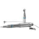 2-Hole Dental Low Speed Handpiece Kit Push Button Contra Angle Air Motor E-type