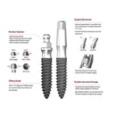 10pcs Denture Female Socket System Silm Line Dentium 3rd Party BFS3 Dental Implant AccessoriesO-ring Type