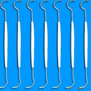 100pcs Sterilized Disposable Dental Probe Double Ends Explorer Plastic Handle