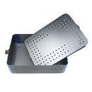 1pcs Sterilization Tray Case Box Aluminium Alloy Disinfection Box Without Silicone Mat