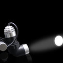 80000 Lux Powerful Headlamp with Binocular Magnifier 2.5X/3.5X Helmet Dental Loupe