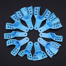 10Pcs/Set Dental Impression Plastic Trays Without Mesh
