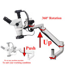 Dental Equipment Microscope with Camera Continuous Clamp On Dental Chair